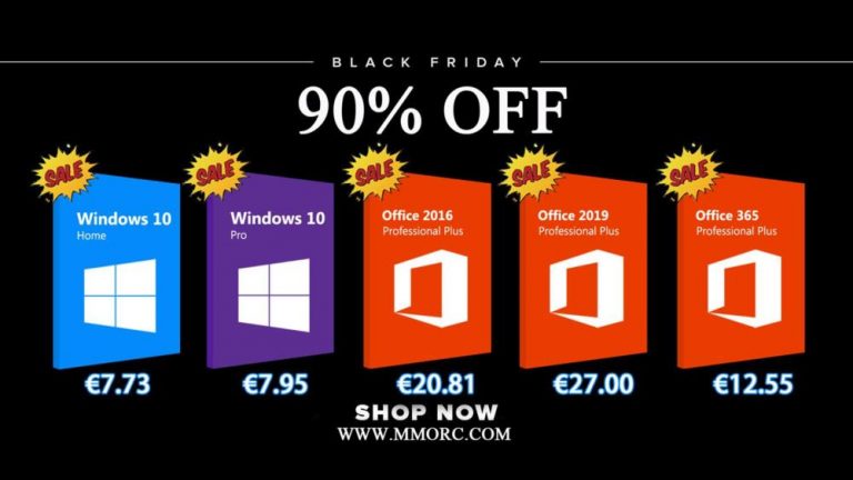 Black Friday σε δημοφιλές λογισμικό Windows 10 από 7.95 ευρώ και Office 2016 Pro από 20