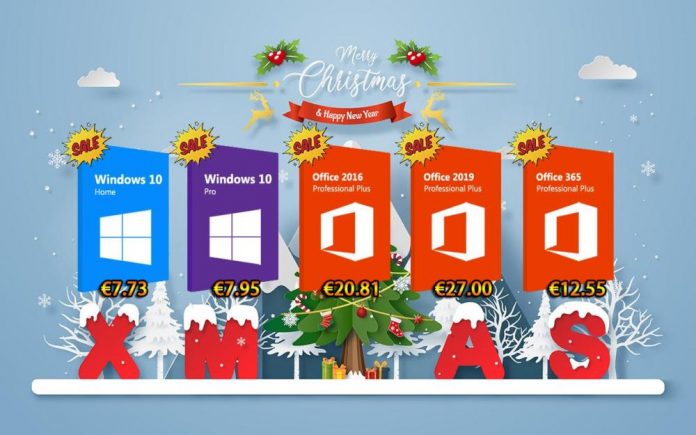 Χριστουγεννιάτικες προσφορές σε Windows 10 Pro με €7.95 και Office 2016 Pro με €20