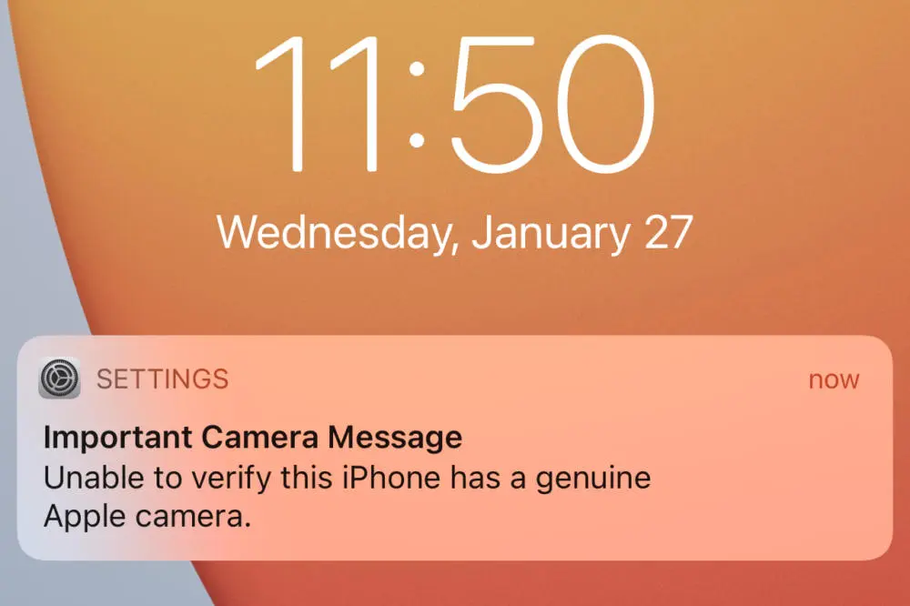 Προειδοποιητικό μήνυμα στα εκτός δικτύου Apple επισκευασμένα iPhone 12