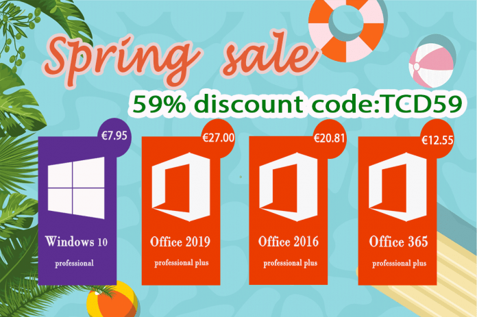 Αποκτήστε δημοφιλές λογισμικό Windows 10 Pro με €7.95 και Office 2016 Pro με €20