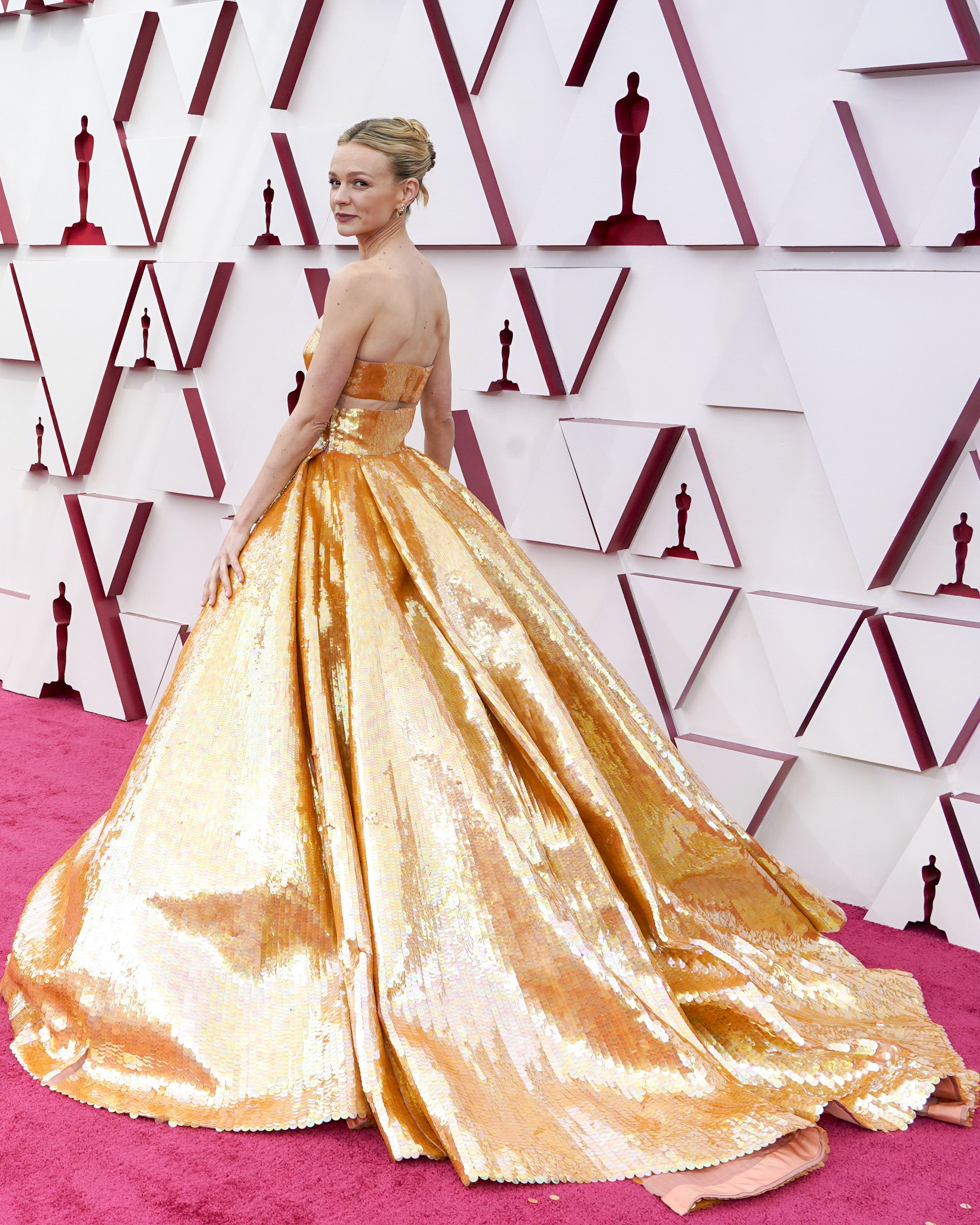 carey mulligan at 93rd annual academy awards arrivals