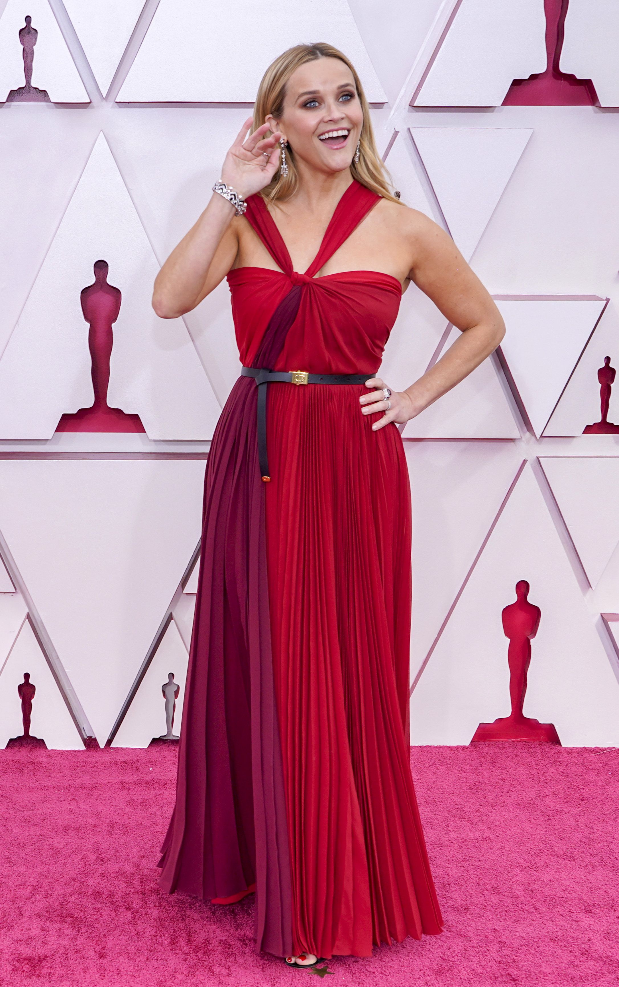 reese witherspoon at 2021 oscars red carpet