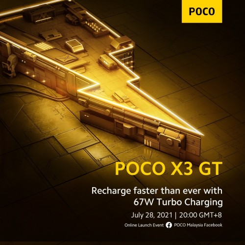 Poco X3 GT: Θα έχει πολύ γρήγορη φόρτιση στα 67W