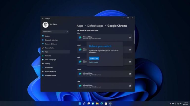 Windows 11: Θα κάνει δύσκολη την αλλαγή του προεπιλεγμένου Browser