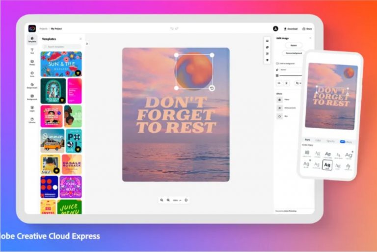 Creative Cloud Express: Απλοποιεί τα εργαλεία επεξεργασίας