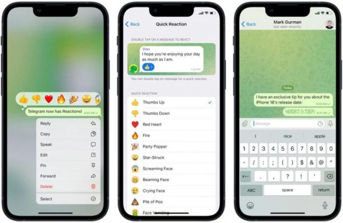 Telegram: Ενημερώθηκε με αντιδράσεις μηνυμάτων και πολλές άλλες δυνατότητες