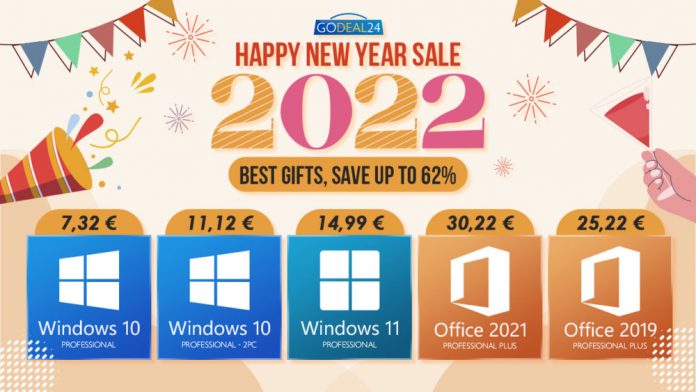 Godeal24 2022 New Year Sale: Αποκτήστε δημοφικές λογισμικό όπως Office 2021 Professional Plus με 30€