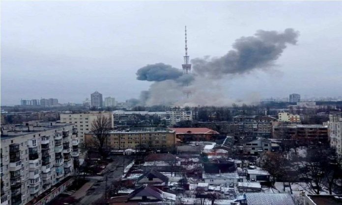 Kiev TV Tower Bombed