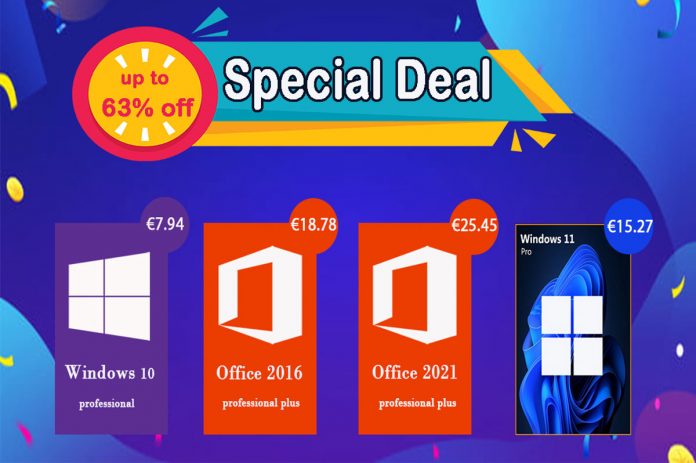 Software Special Deal: Windows 11 Pro με €15.27, Office 2021 Pro με €25