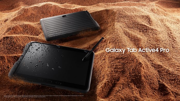Samsung Galaxy Tab Active4 Pro: Ανθεκτικό τάμπλετγια εργασία εν κινήσει