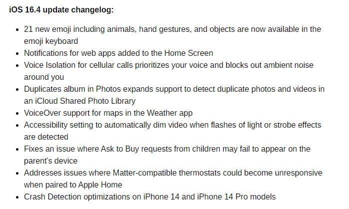 ios 16.4, iOS 16.4: Με ειδοποιήσεις για web apps, φωνητική απομόνωση κλήσεων