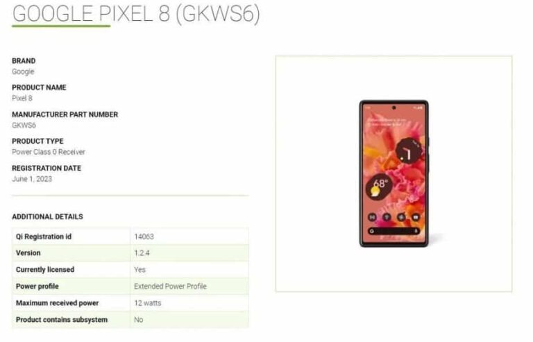 Pixel 8: Πήρε πιστοποίηση για την ασύρματη φόρτιση