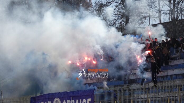 Η ατμόσφαιρα ήταν καλή στο Βελεστίνο, αλλά ήρθε η ένταση στο 70’…