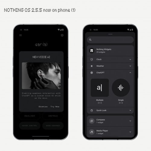 Nothing Phone (1): Ενημερώνεται σε Nothing OS 2.5.5 με ενσωμάτωση ChatGPT