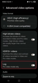 Samsung Galaxy S24 Ultra, Samsung Galaxy S24 Ultra: Με το One UI 7 Beta αποκτά τη δυνατότητα Log Video Recording