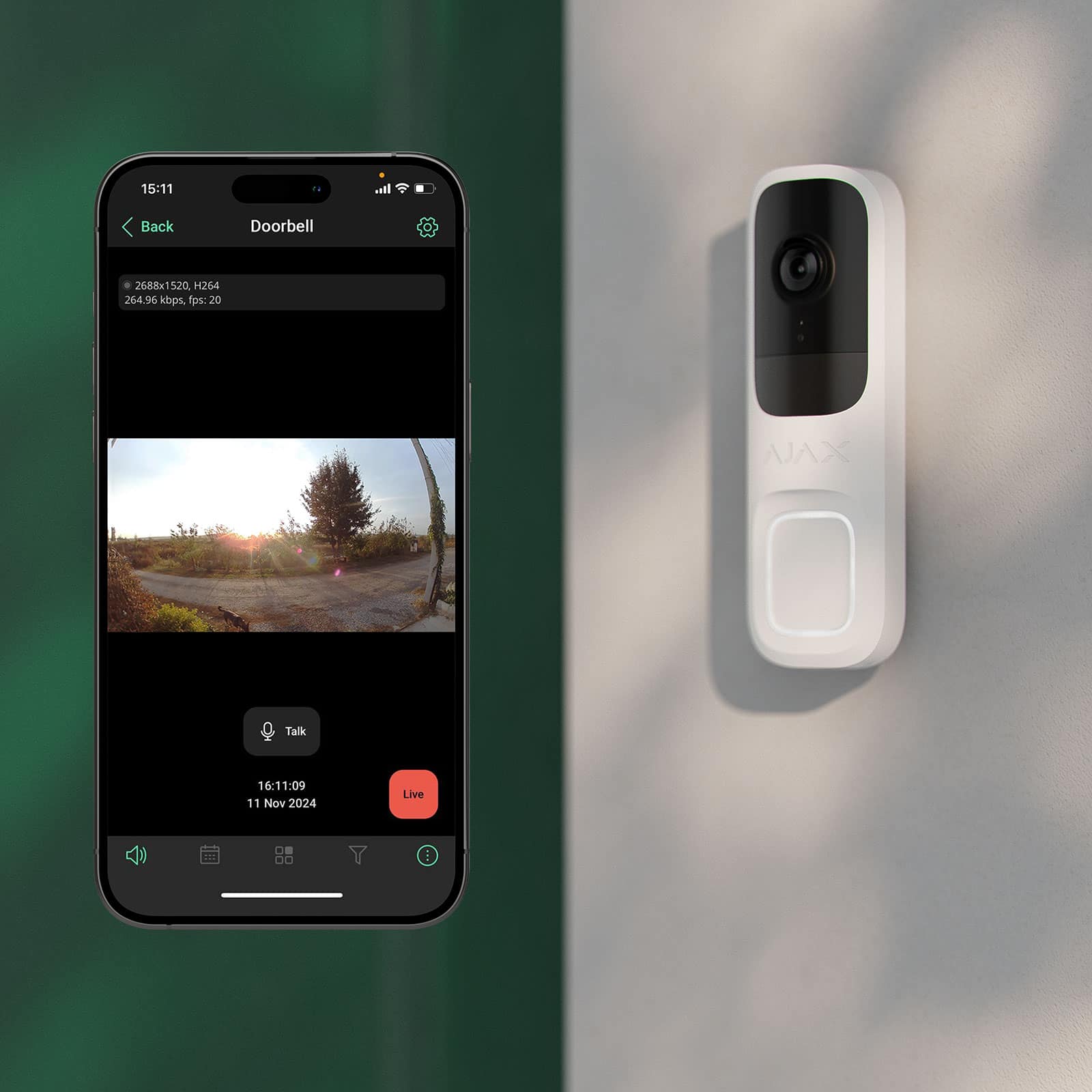 , Ajax DoorBell: Η έξυπνη λύση στην ασφάλεια της εισόδου σας
