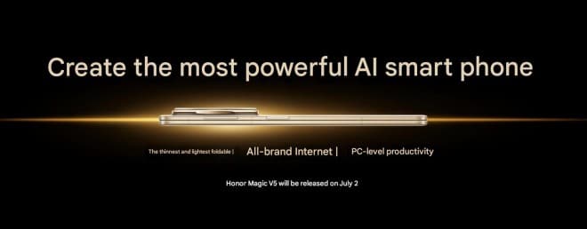 Honor Magic V5, Honor Magic V5: Η πρώτη επίσημη εμφάνιση του κορυφαίου foldable